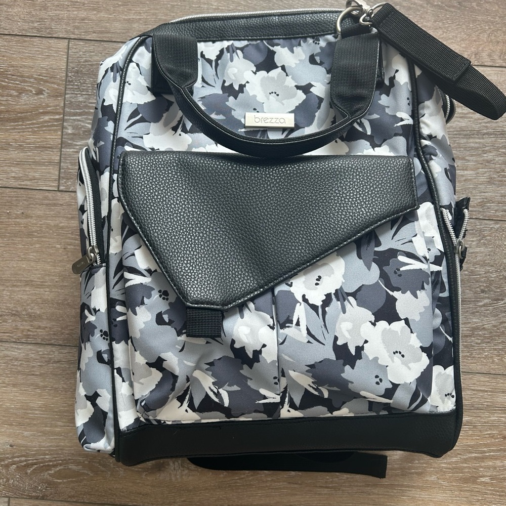 Baby Brezza Floral Lucia Baby Diaper Bag Backpack and Tote